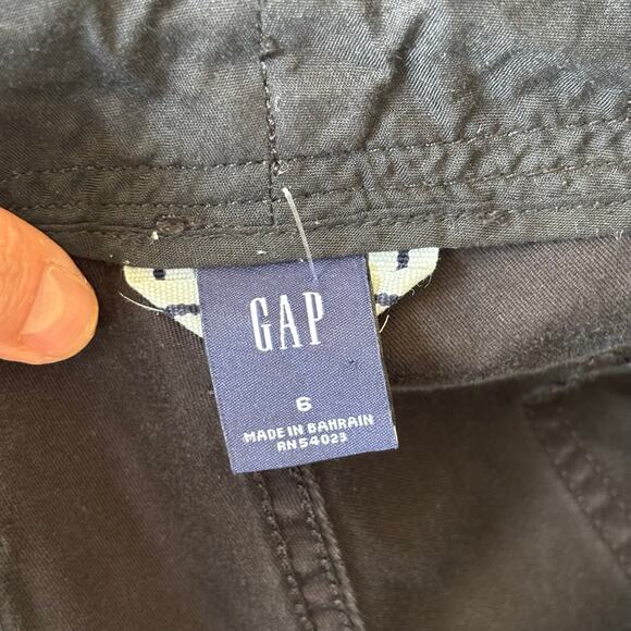 Y2K Gap Cargo Capri Pants 6 Ankle Zipper Snaps Utility Cotton 90s Hiking GORP - Picture 12 of 14